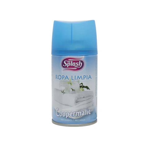 Ambientador Automático Ropa Limpia Splash Spray 250Ml