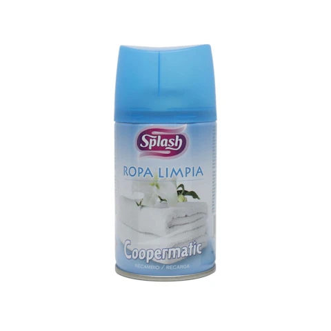 Ambientador Automático Ropa Limpia Splash Spray 250Ml