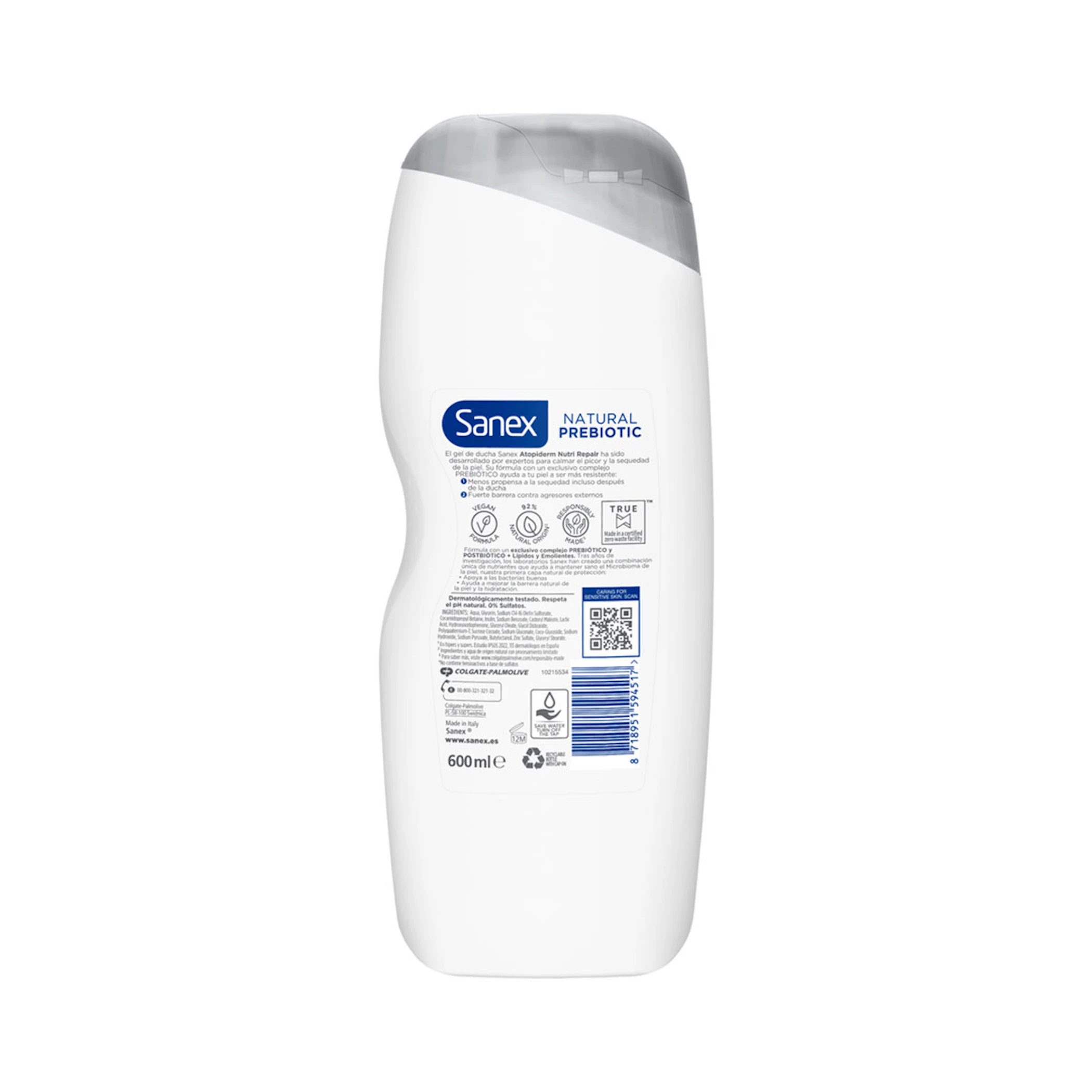 Gel De Ducha Cuidado Expecto Atopiderm Nutri Repair Sanex 600Ml