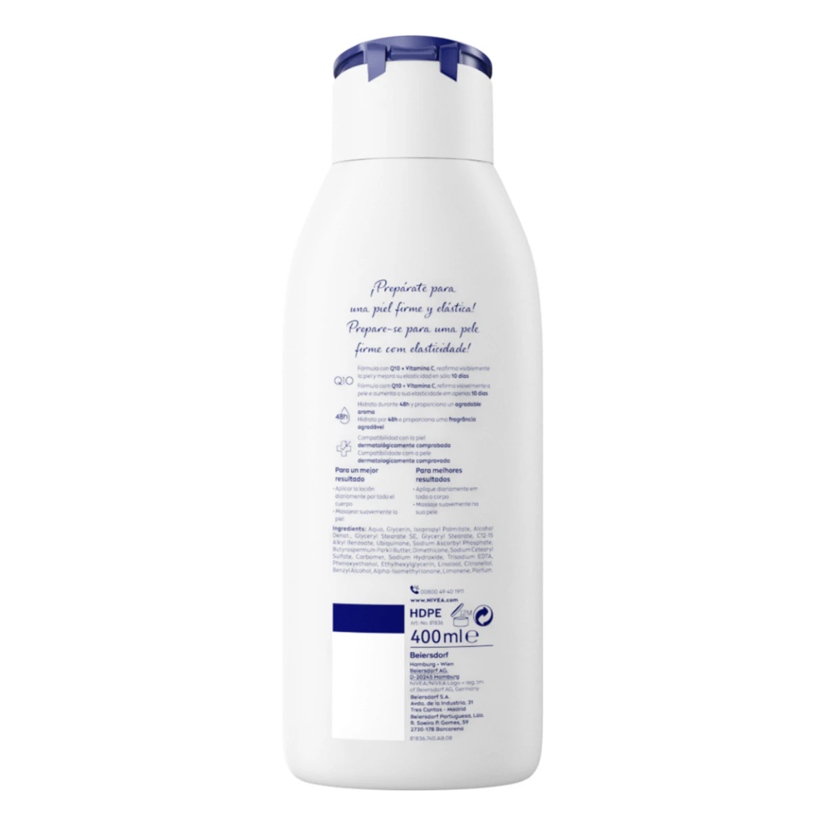 Loción Reafirmante Nivea Q10 Corporal Piel Normal 400Ml
