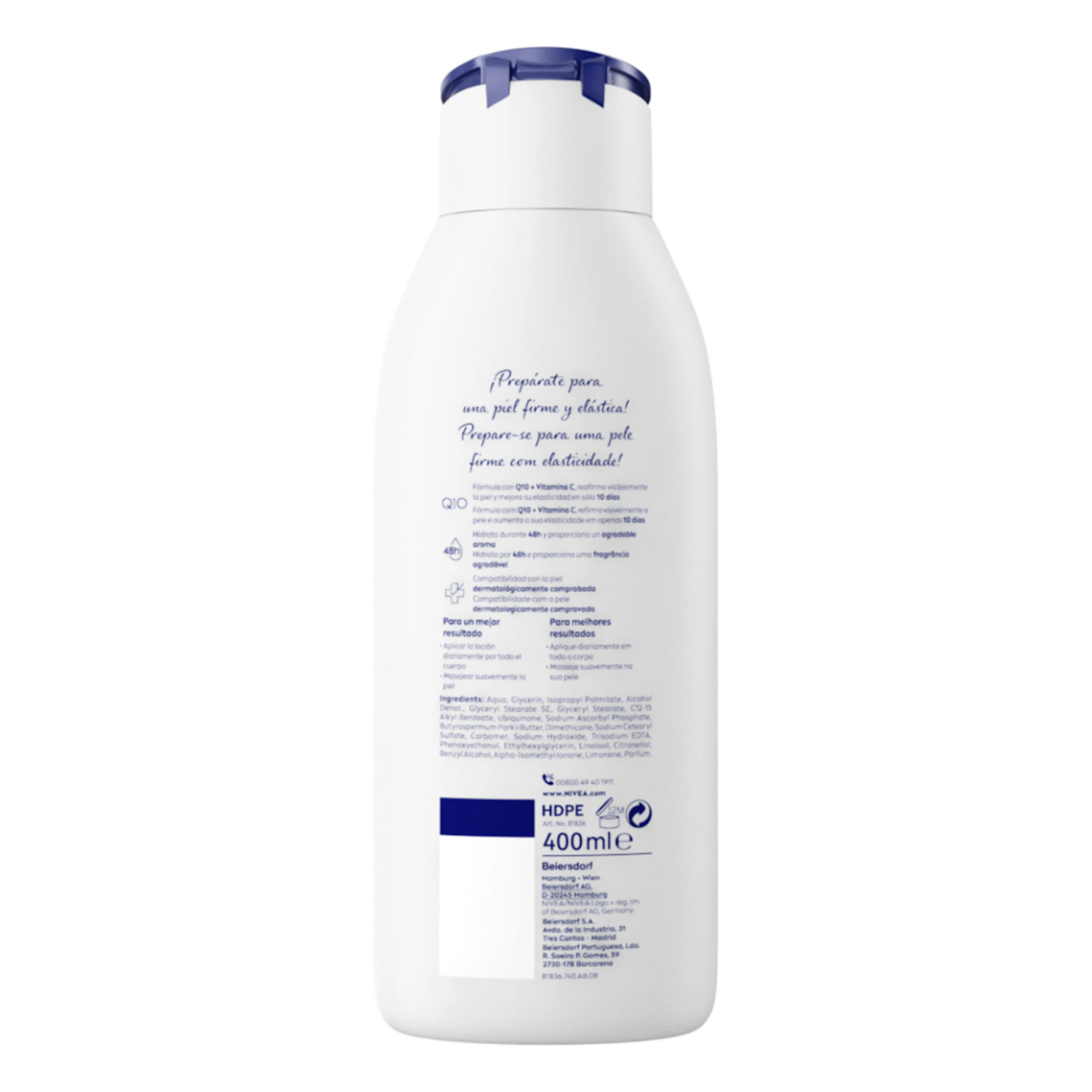 Loción Reafirmante Nivea Q10 Corporal Piel Normal 400Ml