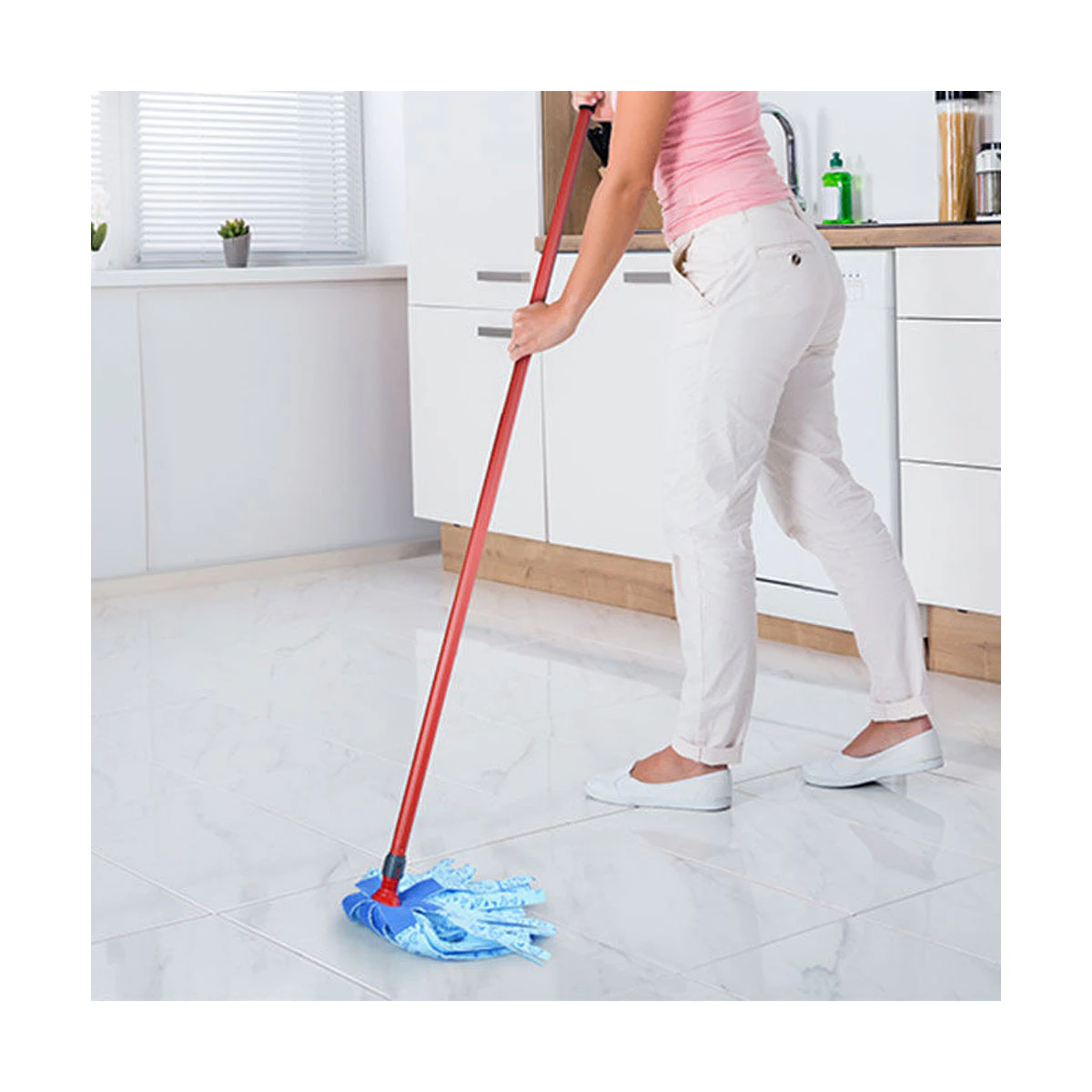 Esfregona Super Vileda 100 % Microfibra Azul Recarga