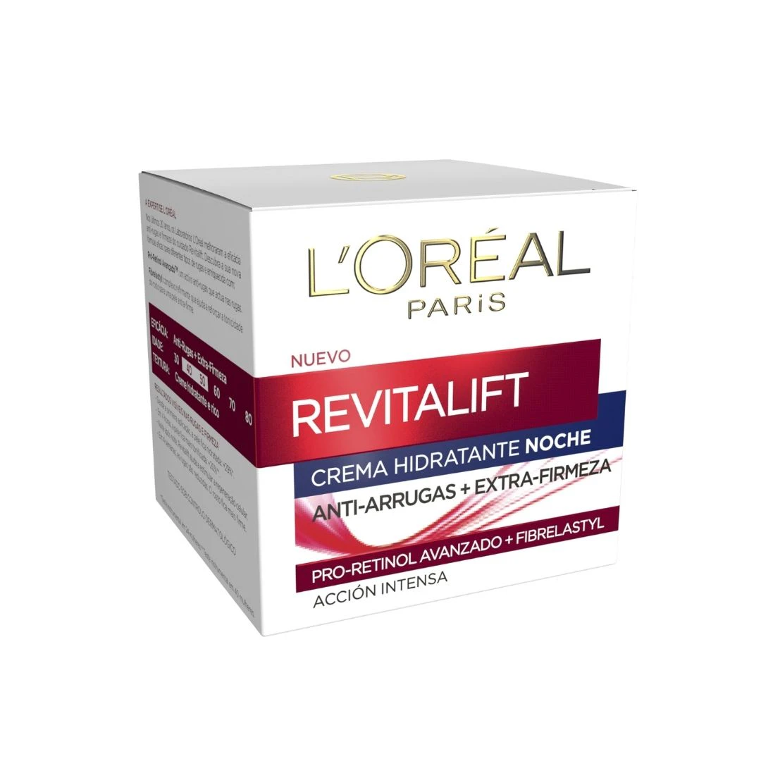Crema De Noche Hidratante Revitalift L'Oreal Paris 50Ml