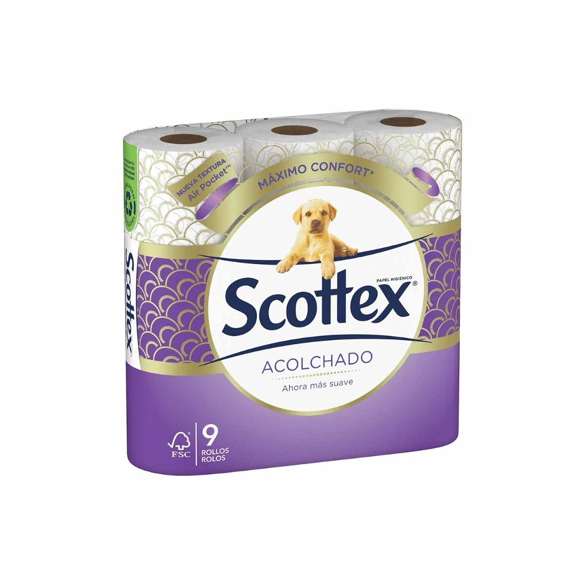 Papel Higiénico Acolchoado Scottex 9 Unid.