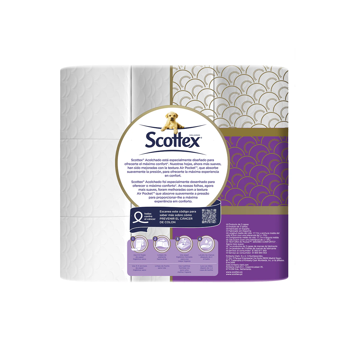 Papel Higiénico Acolchoado Scottex 9 Unid.