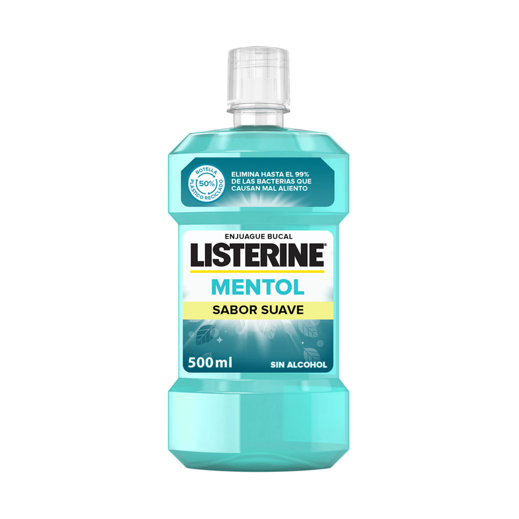 Enjuague Bucal Mentol Sabor Suave Listerine 500Ml 0