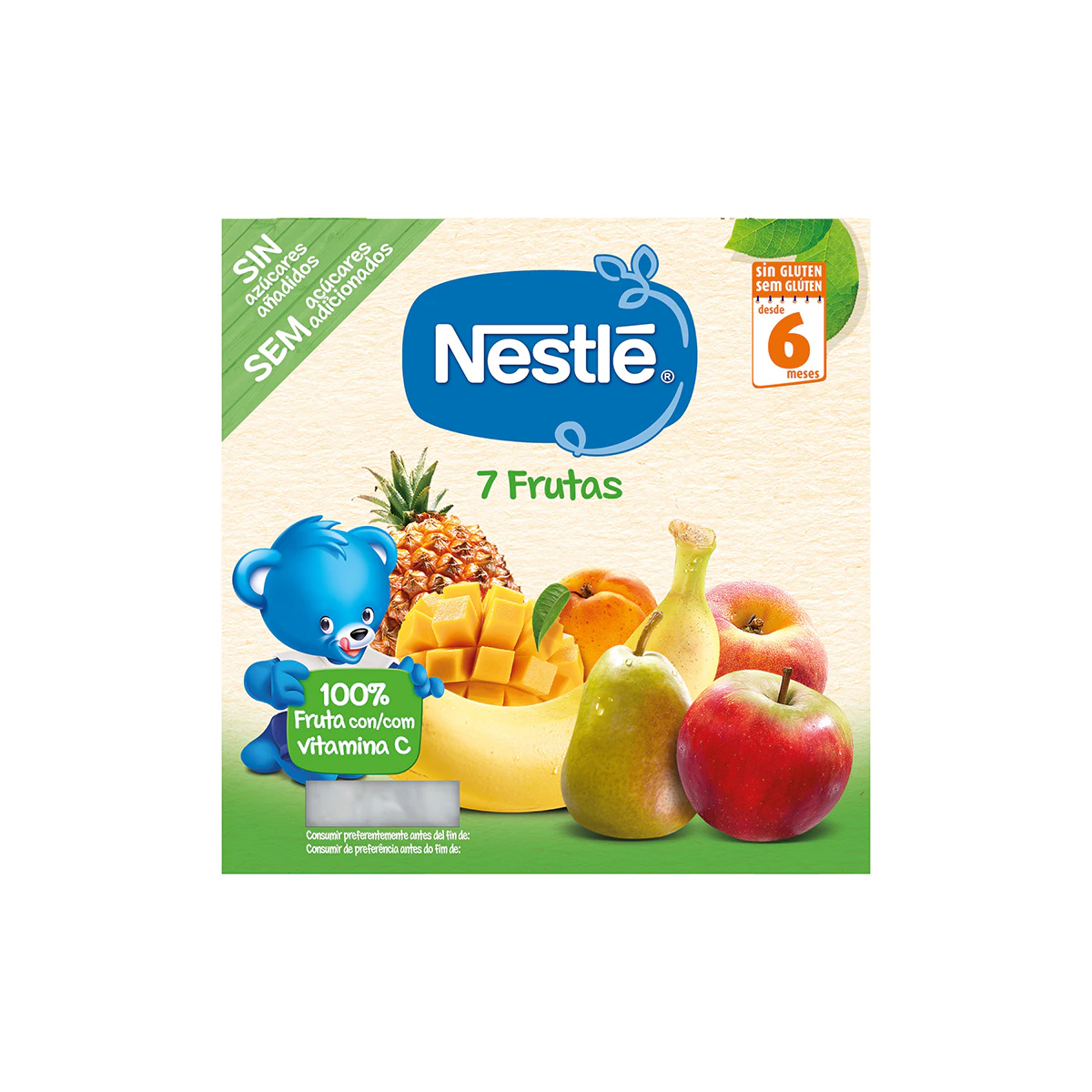Puré 7 Frutas Nestlé 4x100Gr Puré 7 Frutas Nestlé 4x100Gr 0