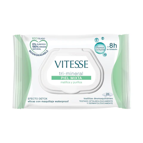 Toallitas piel mixta VITESSE, paquete 25 uds 25 unidades