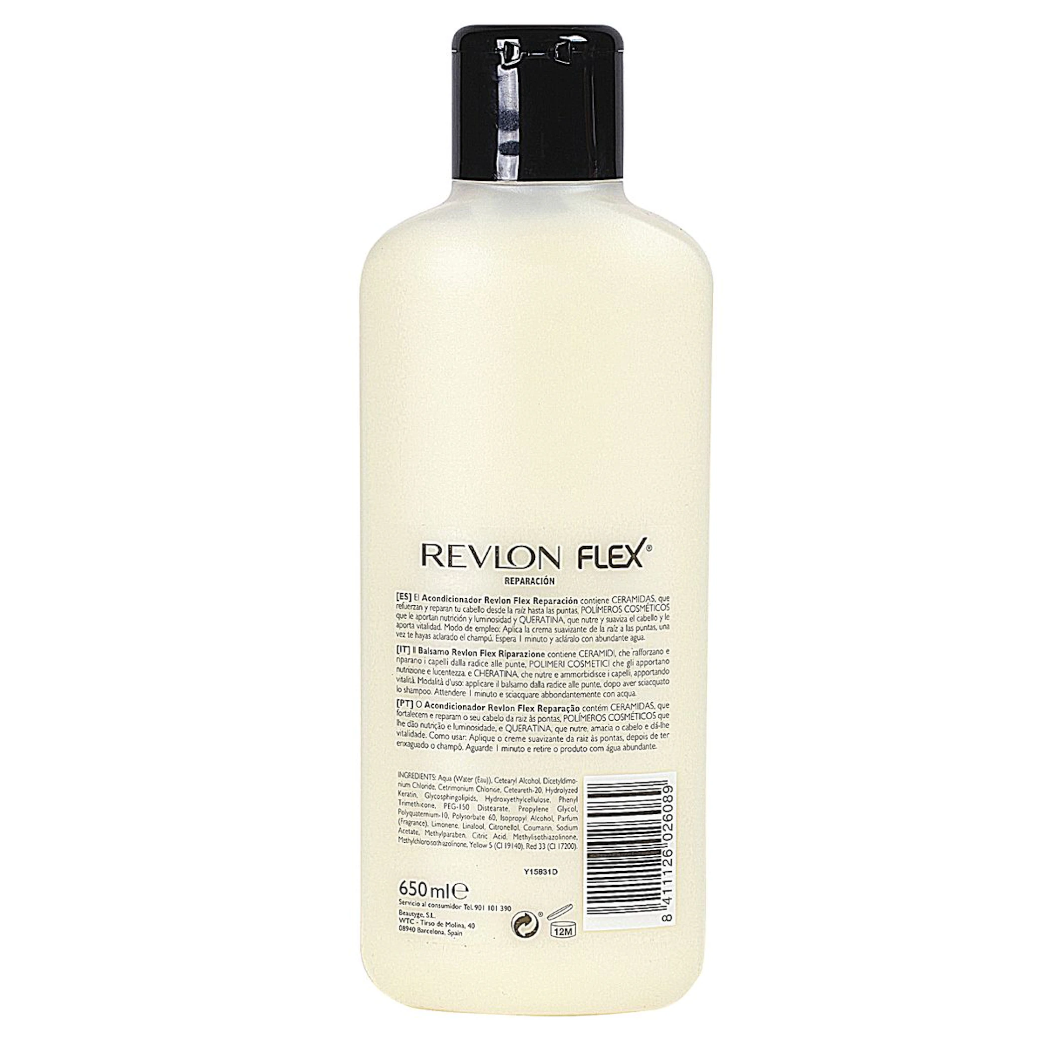 Crema Suavizante Flex Con Keratina Cabello Seco O Dañado 650Ml