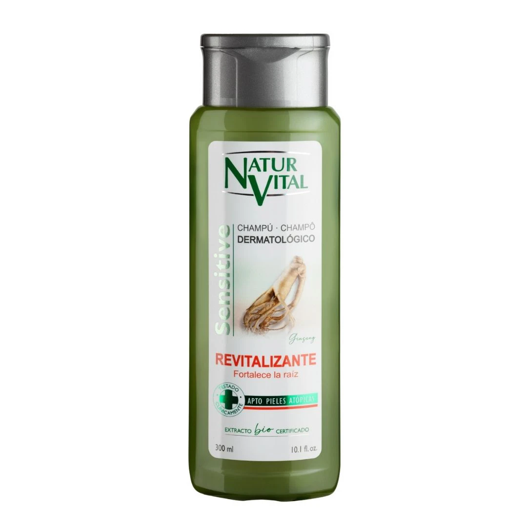 Champú Revitalizante Ginseng Naturvital 300Ml