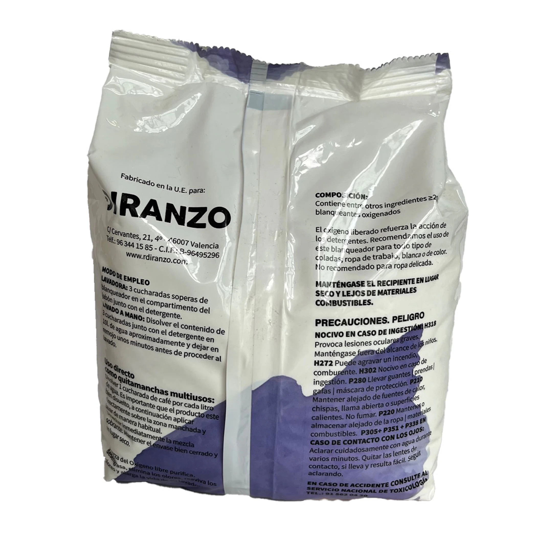 Percarbonato Blanqueador + Bicarbonato Diranzo 750 Gr