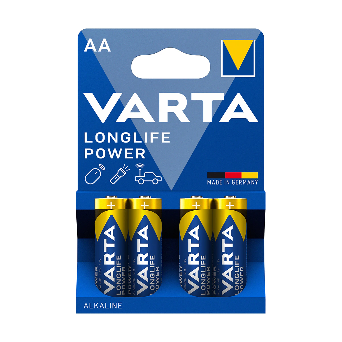 Pilas Longlife Power AA Varta 4 Uds