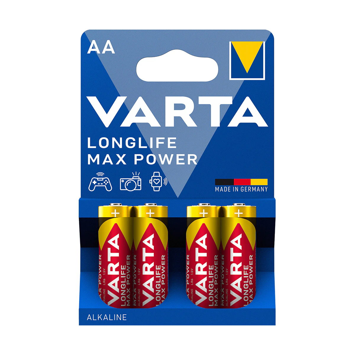Pilas Longlife Max Power AA Varta 4 Uds