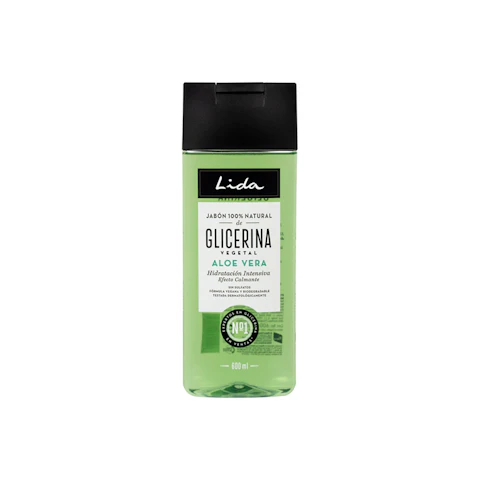 Jabón líquido de aloe vera LIDA, bote 600 ml