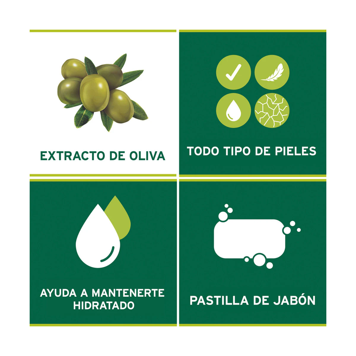 Jabón En Pastilla Naturals Oliva Y Leche Palmolive 3 Uds