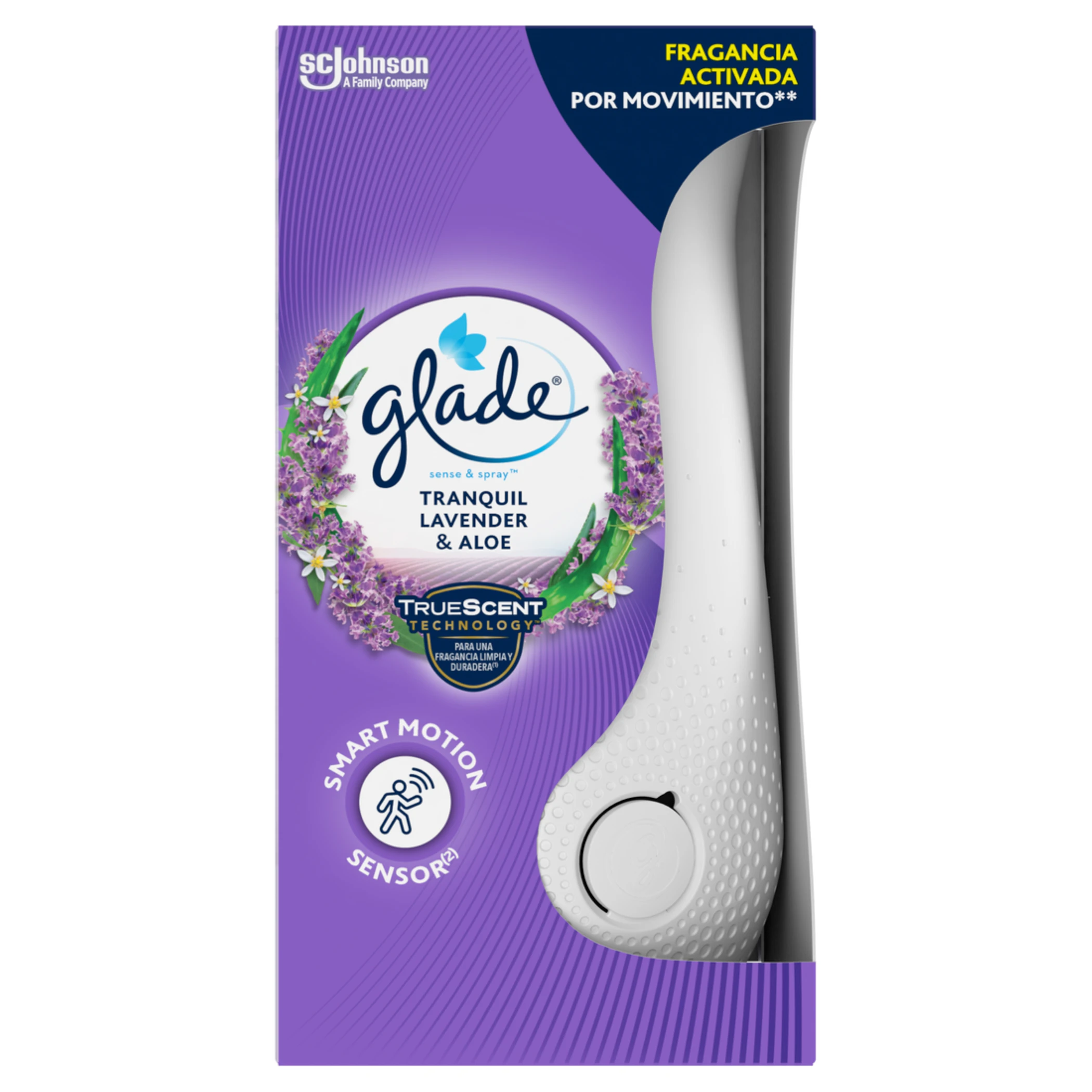 Ambientador Automático Sense & Spray + Recambio Lavanda Glade 0