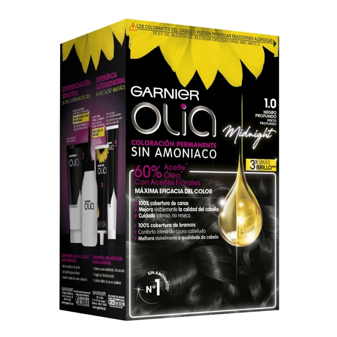 Tinta Permanente Sem Amoníaco Garnier Olia Tons Castanhos