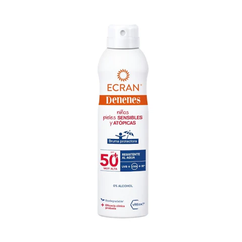 Bruma Solar Infantil Piel Sensible Y Atópica SPF 50+ Ecran Denenes 250Ml