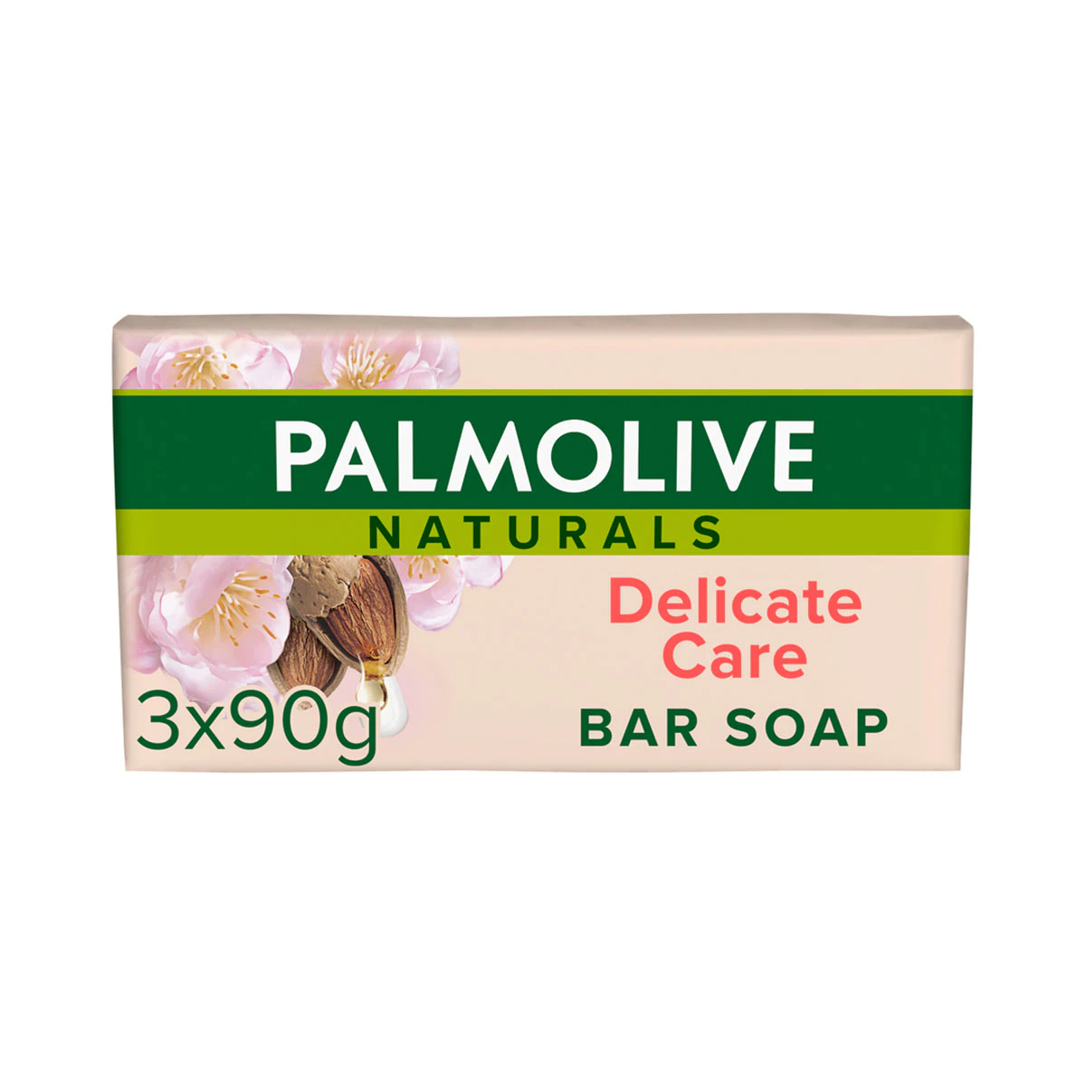 Jabón En Pastilla Naturals Almendra Y Leche Palmolive 3 Uds