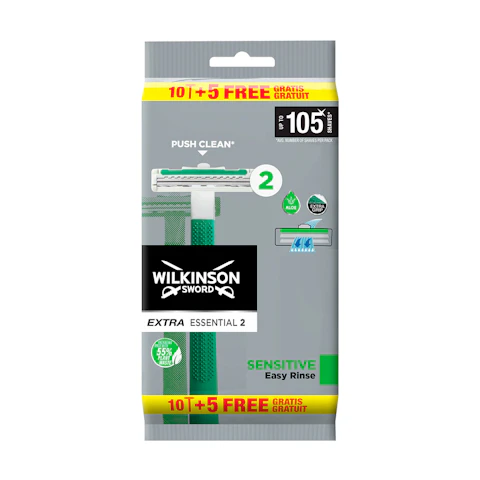 Maquinillas De Afeitar Desechables Extra Essential 2 Wilkinson 10+5 Uds 15 ud