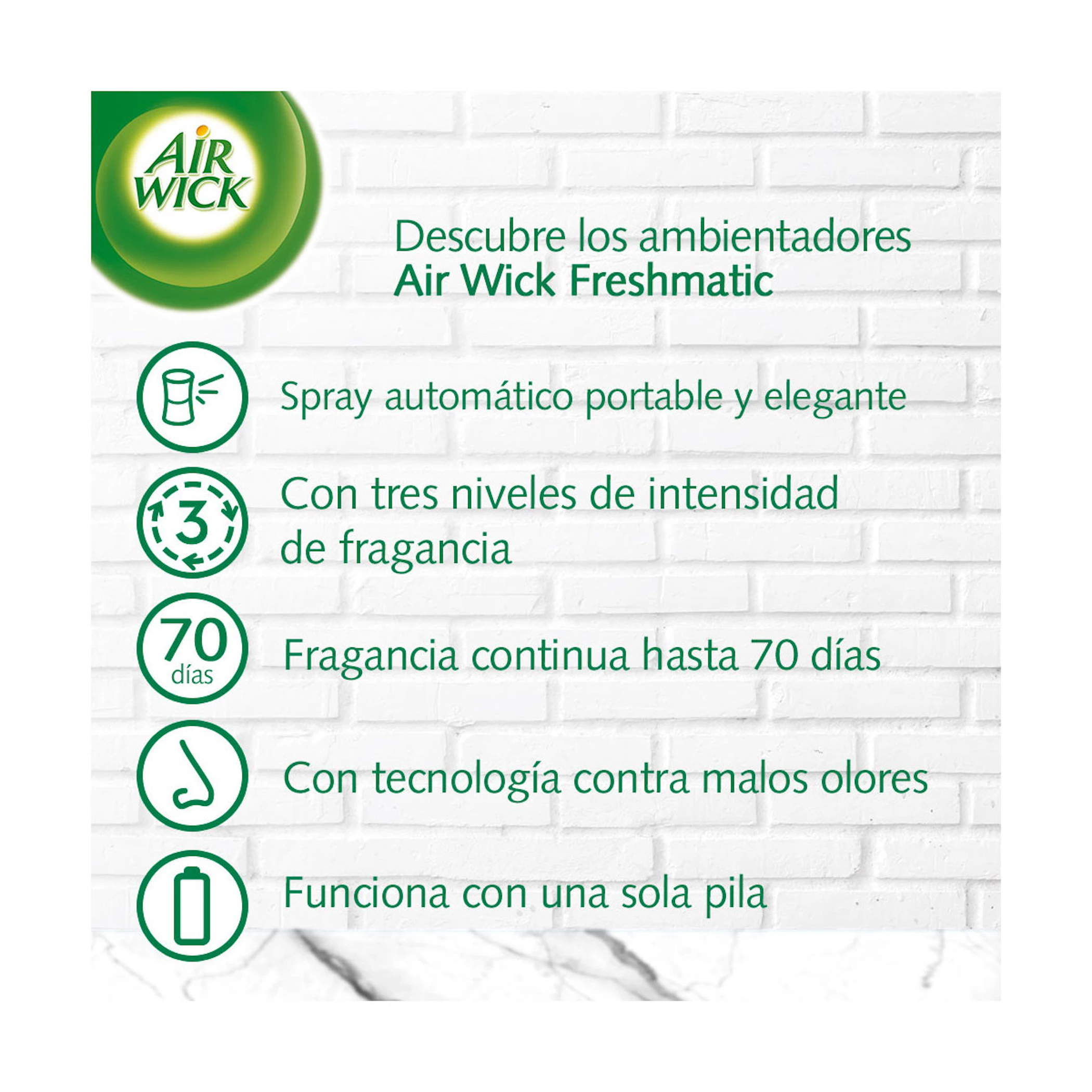 Ambientador Automático 24/7 + Recarga Nenuco Air Wick