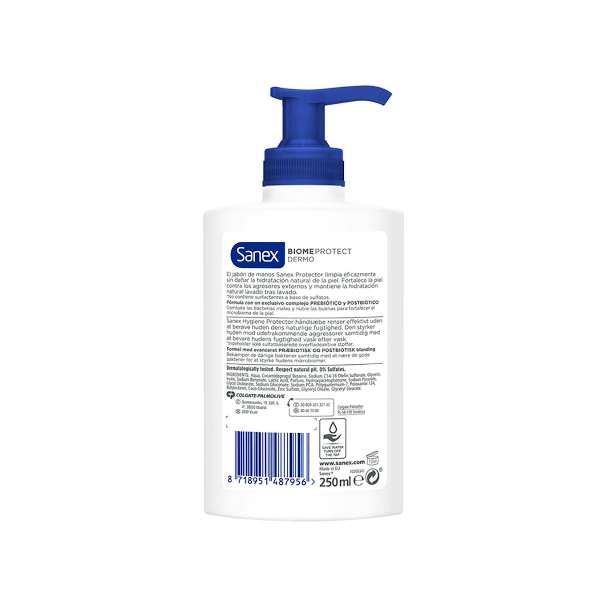 Jabón Líquido De Manos Sanex Biomeprotect Protector 250Ml