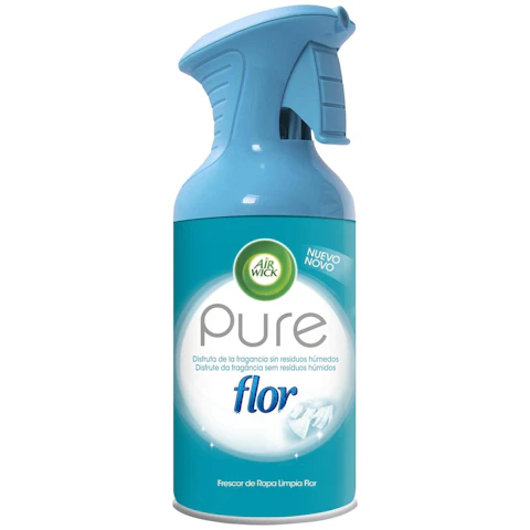 Ambientador Spray Pure Flor Frescor Ropa Limpia Air Wick 250Ml