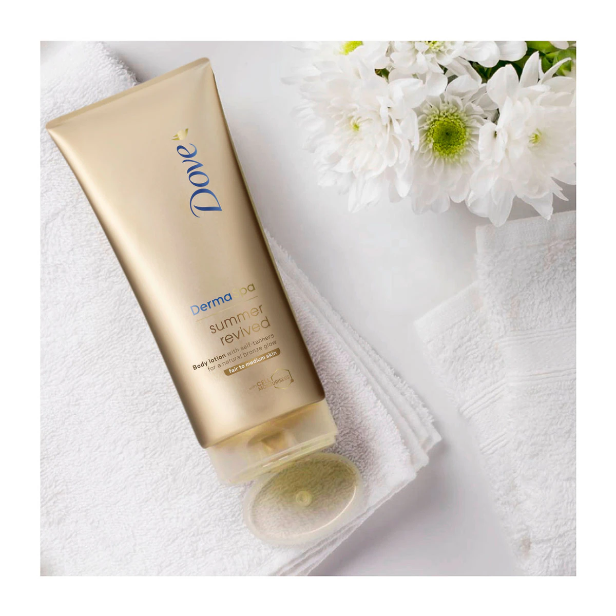 Loção Autobronzeadora DermaSpa Dove 200Ml