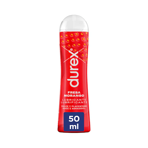 Lubricante Play de fresa DUREX, bote 50 ml