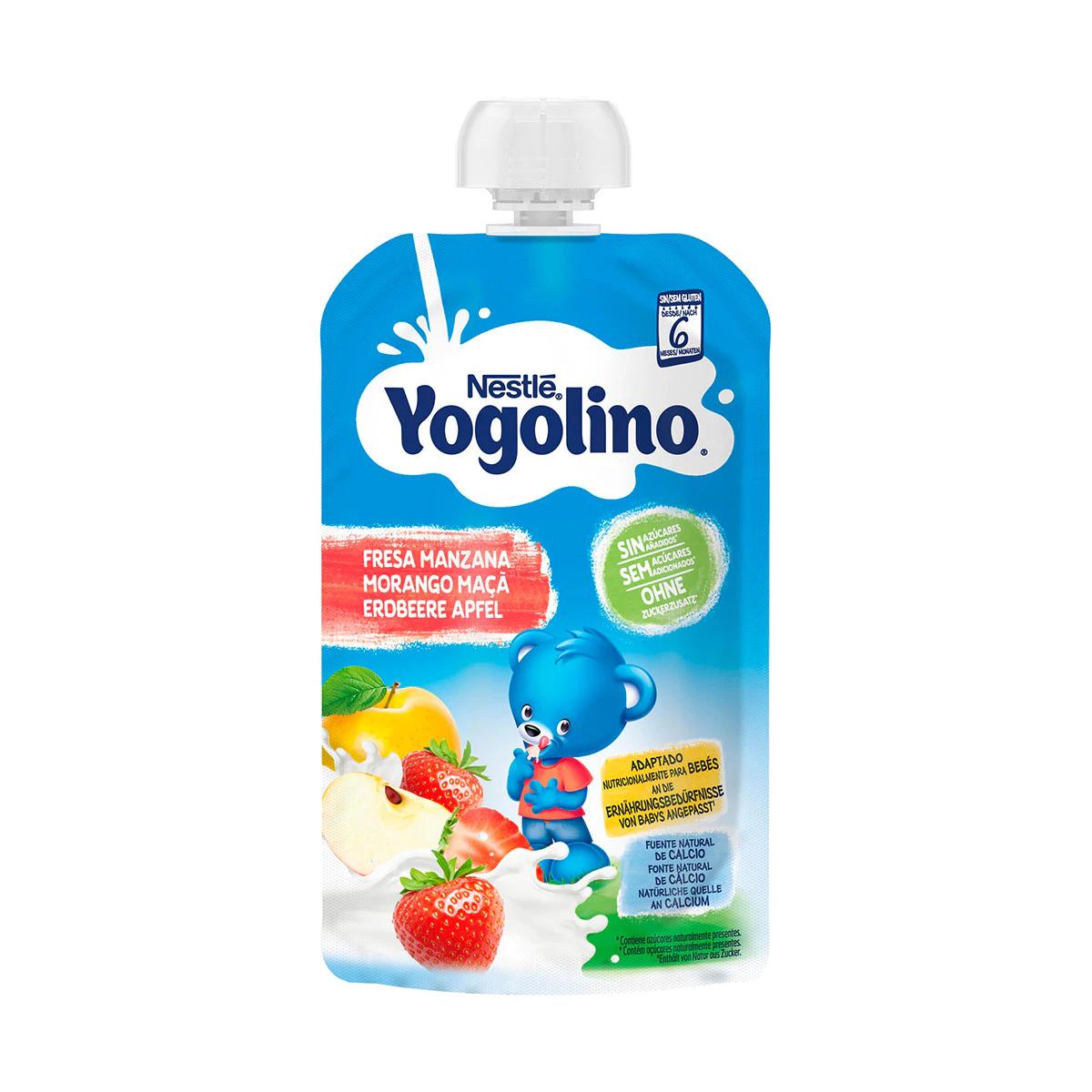 Saqueta Yogolino Morango Maçã Nestlé 100 Gr Saqueta Yogolino Morango Maçã Nestlé 100 Gr 0