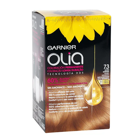 Tinte Permanente Sin Amoníaco Garnier Olia Tonos Rubios