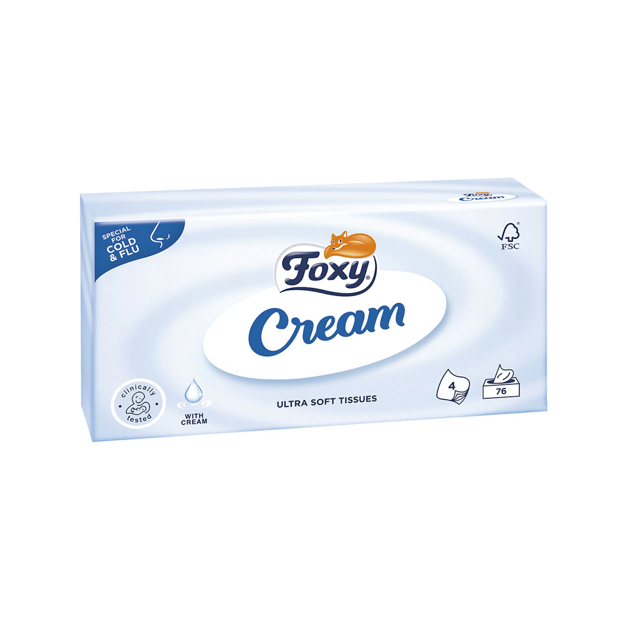 Pañuelos Faciales Cream Foxy 76 Uds 0