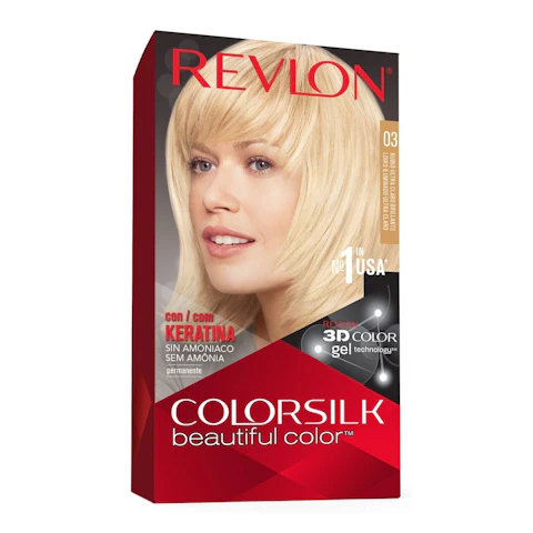 Tinte Permanente Sin Amoníaco Colorsilk Revlon N3 Rubio Ultra Claro Rubios