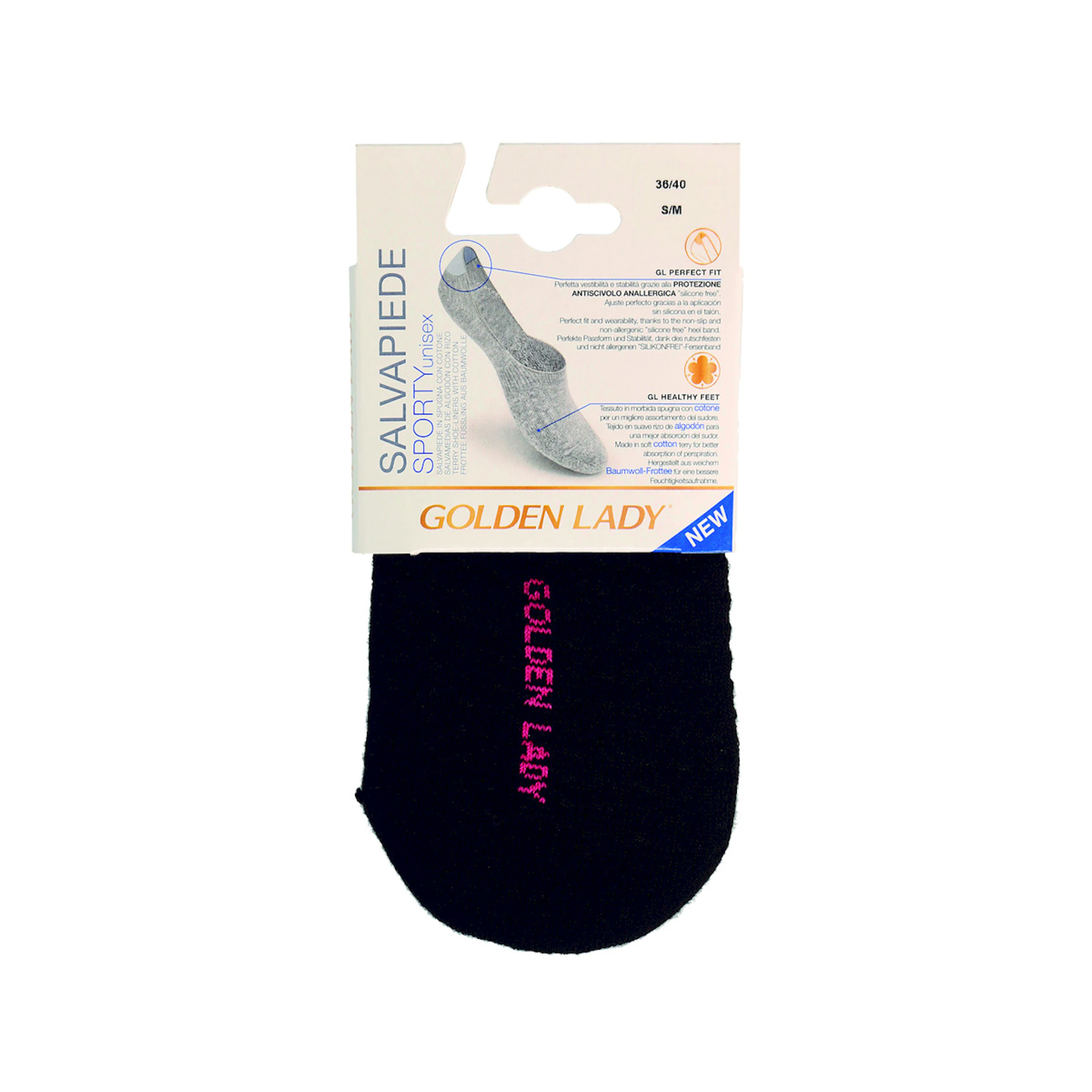 Calcetín Deporty Negro Golden Lady 0