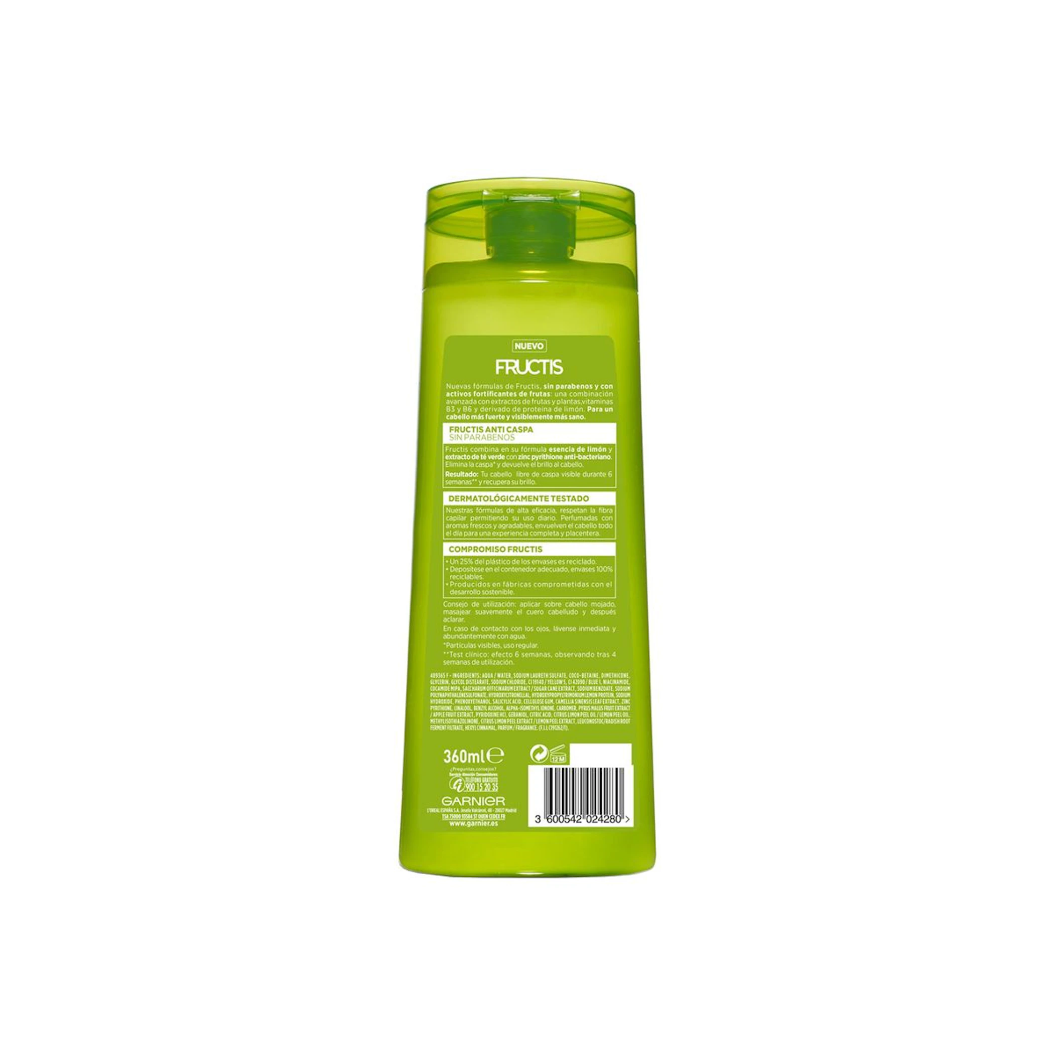 Champú Calmante Anticaspa Fructis 360Ml