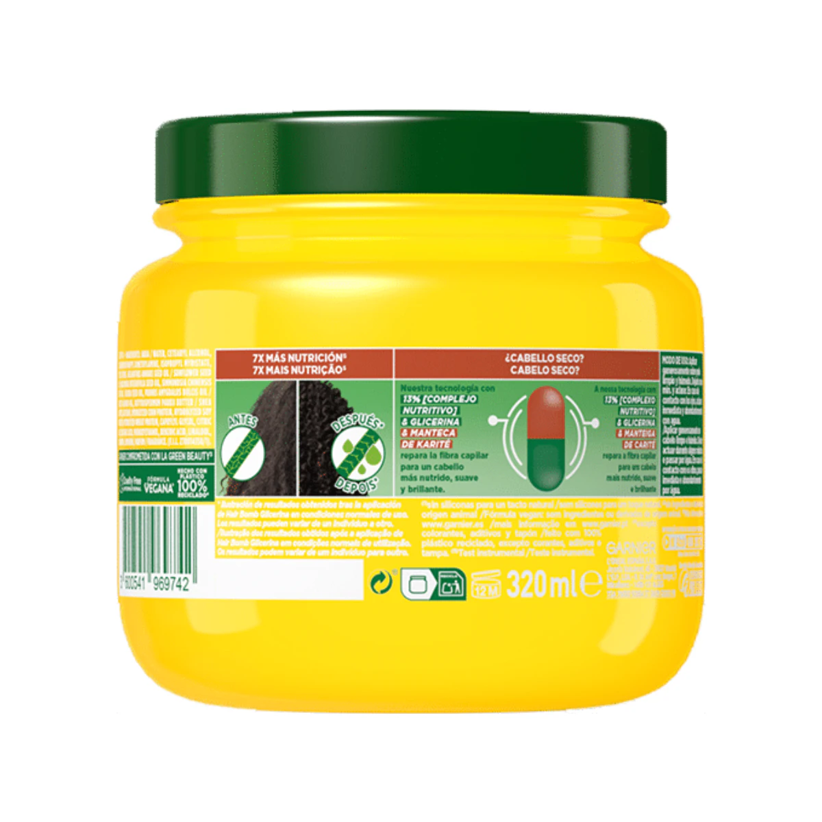 Mascarilla Nutri Repair Butter Glicerina Fructis 300Ml