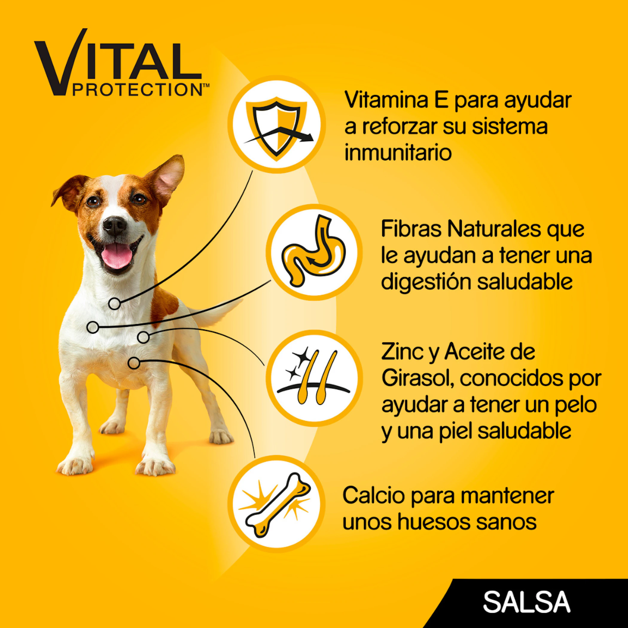 Comida Húmeda Perro Vital Protection Pollo Y Buey En Salsa Pedigree 4x100Gr