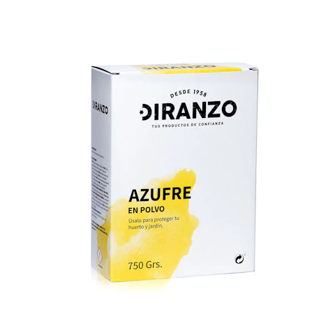 Azufre En Polvo Diranzo Caja 750 Gr