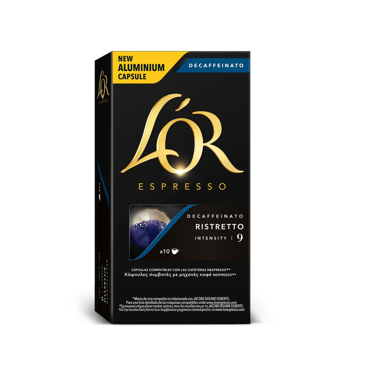 Café Descafeinado Ristretto L'Or 10 Cápsulas