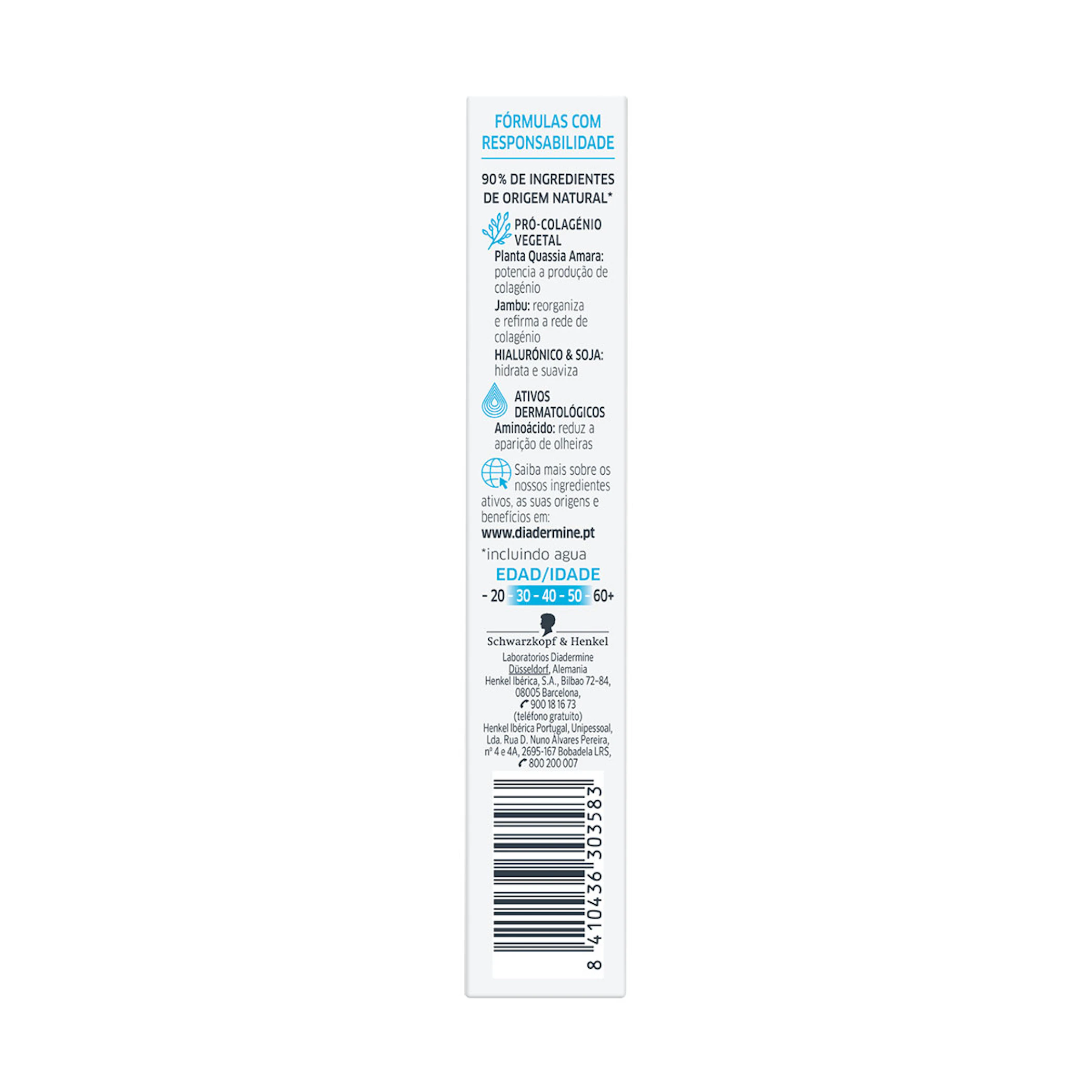 Contorno De Olhos Antienvelhecimento Lift+ Hydratant Diadermine 15Ml