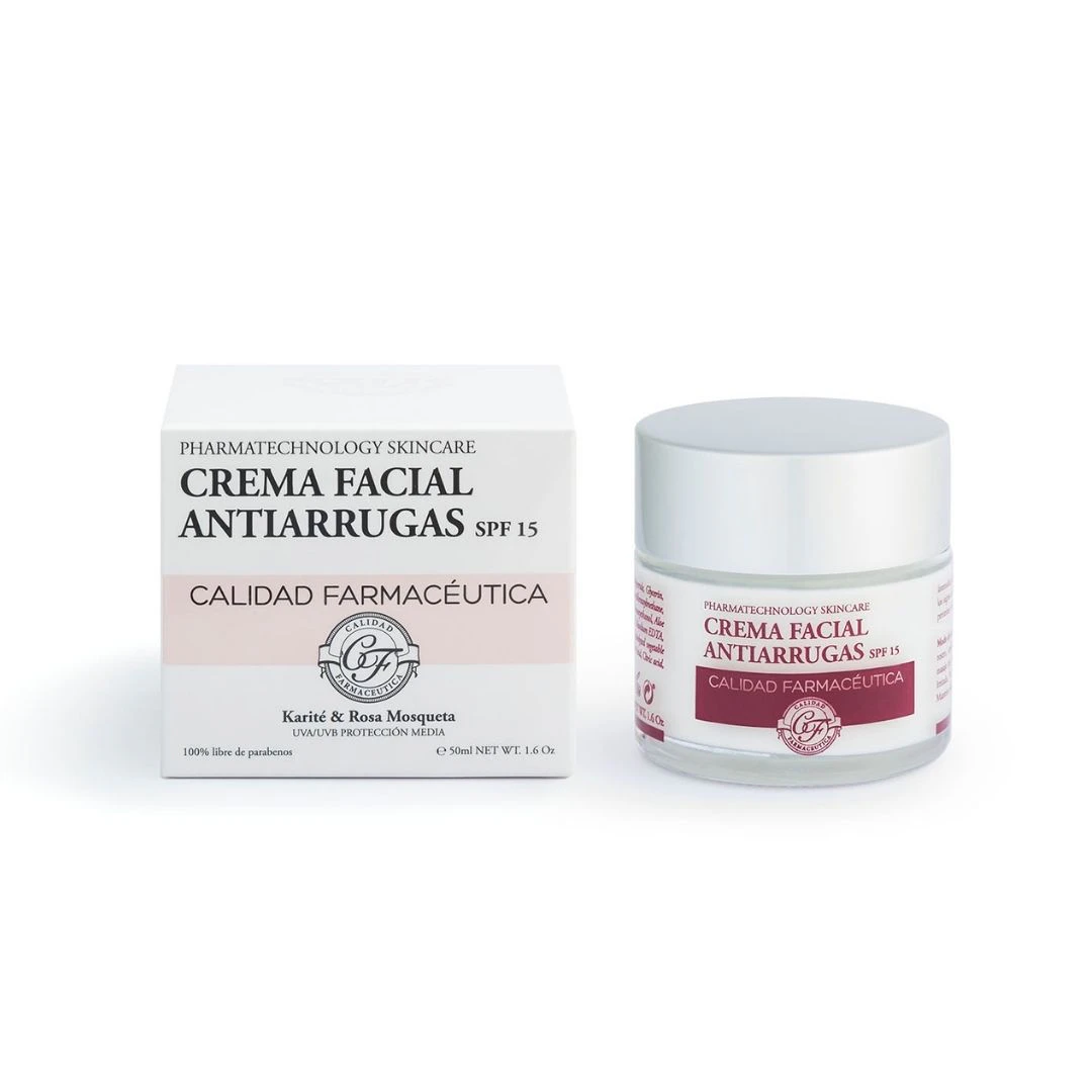 Creme Facial Anti-Rugas Qualidade Farmacêutica 50Ml SPF 15