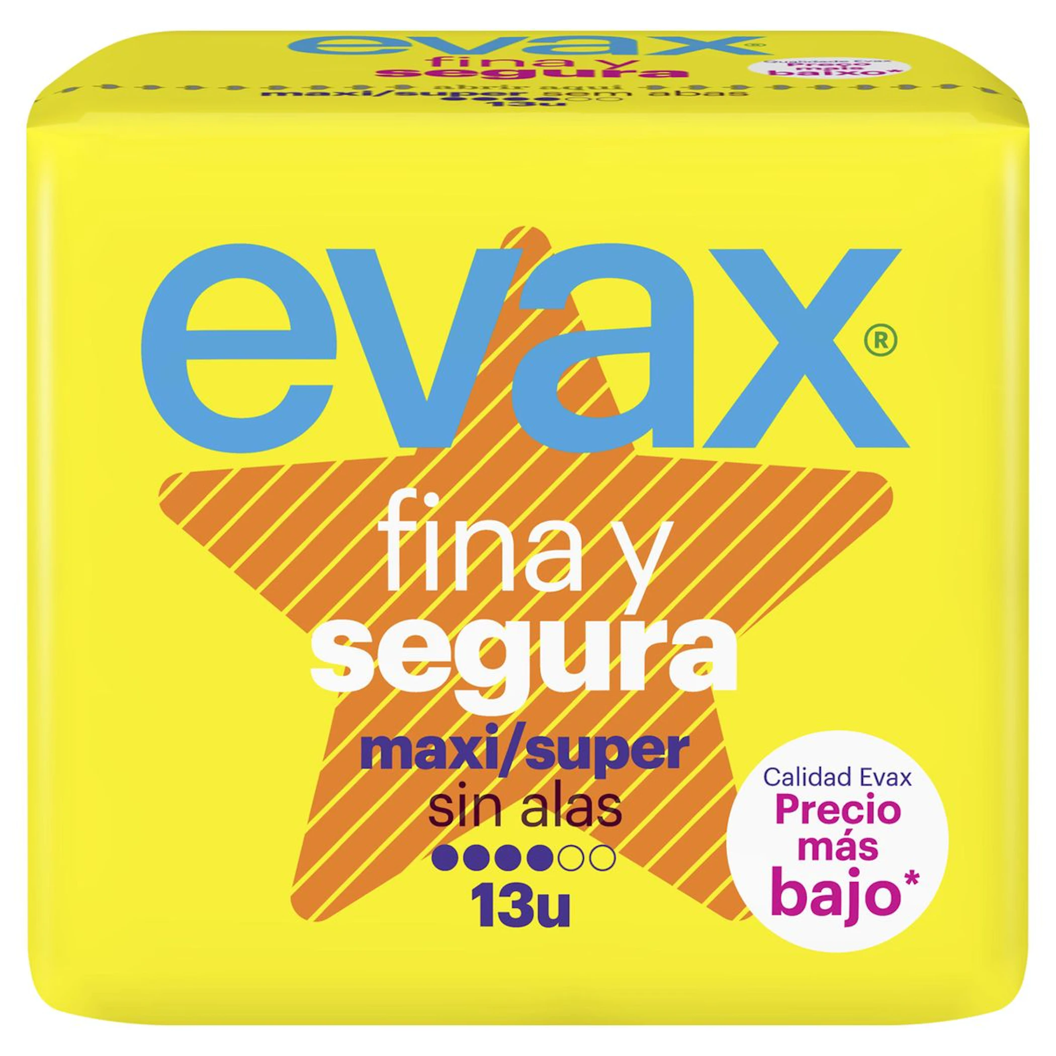 Compresas Fina Y Segura Super Evax 13 Uds 0