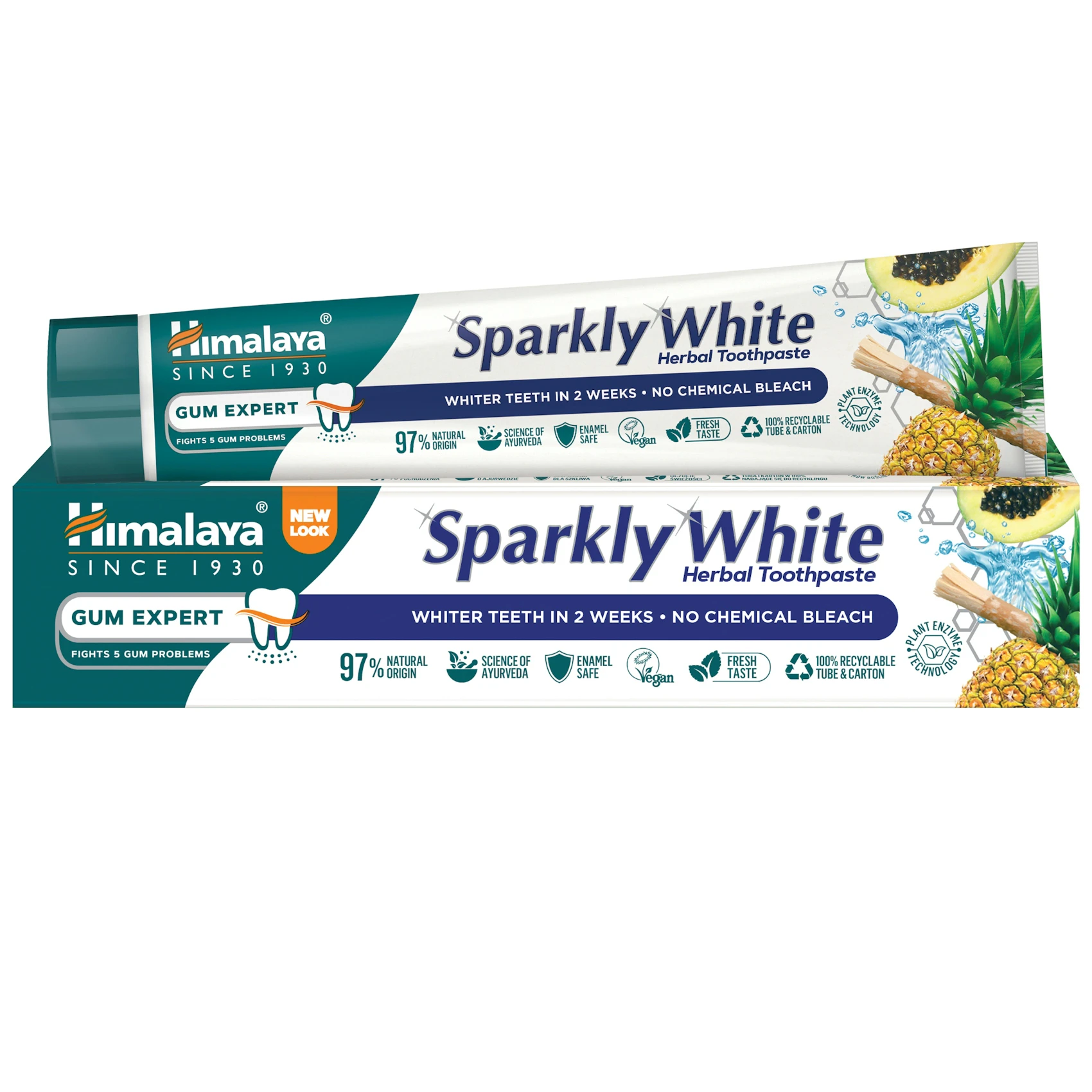 Pasta De Dientes Sparkly White Himalaya 75Ml Pasta De Dientes Sparkly White Himalaya 75Ml 0