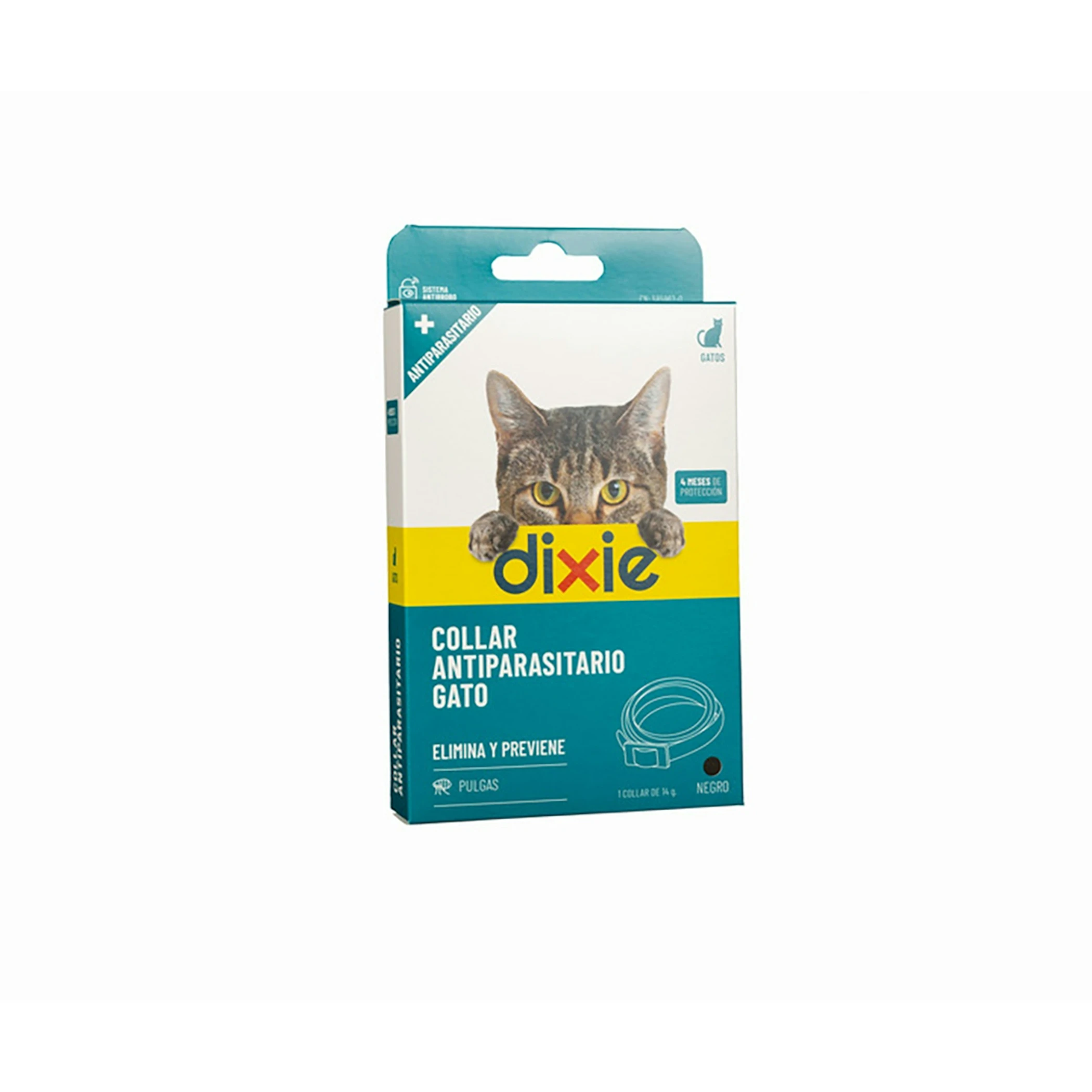 Collar Para Gatos Dixie Antiparasitario Color Negro