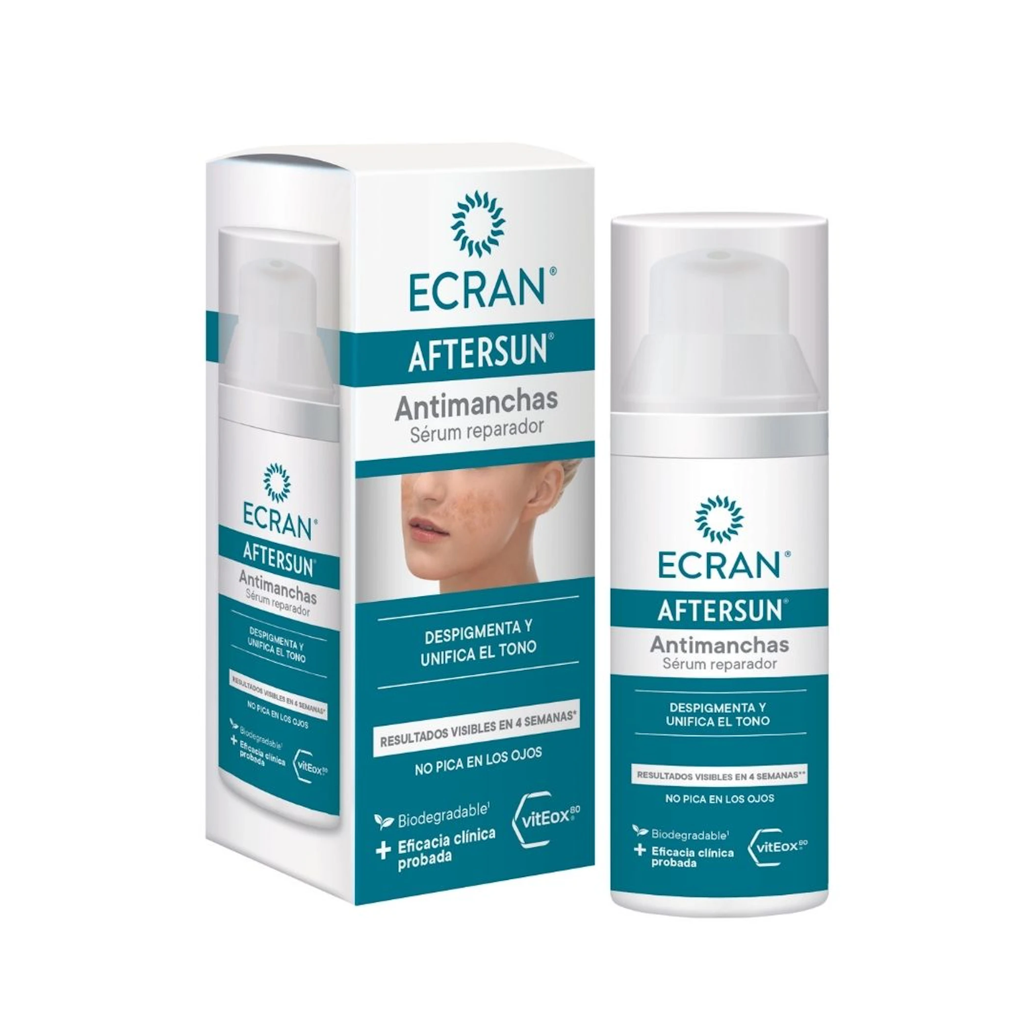 Aftersun Sérum Facial Antimanchas Ecran 50Ml 0