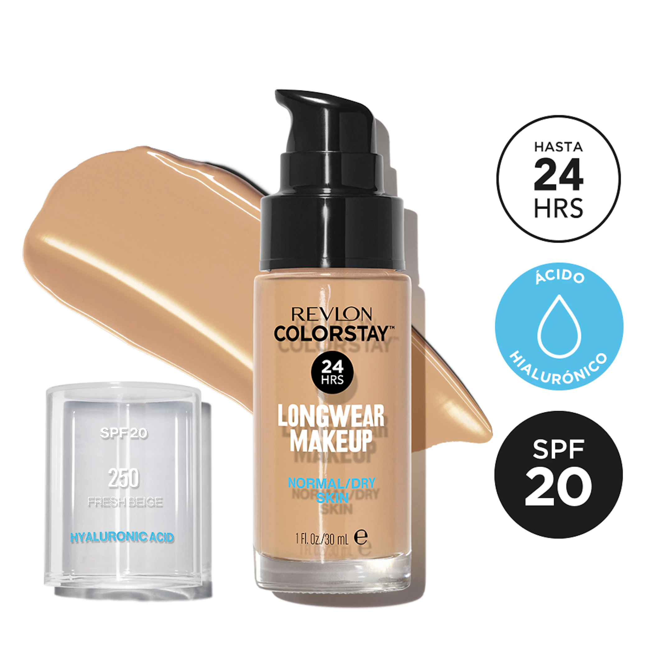 Base De Maquillaje Longwear Make Up Ácido Hialurónico Revlon