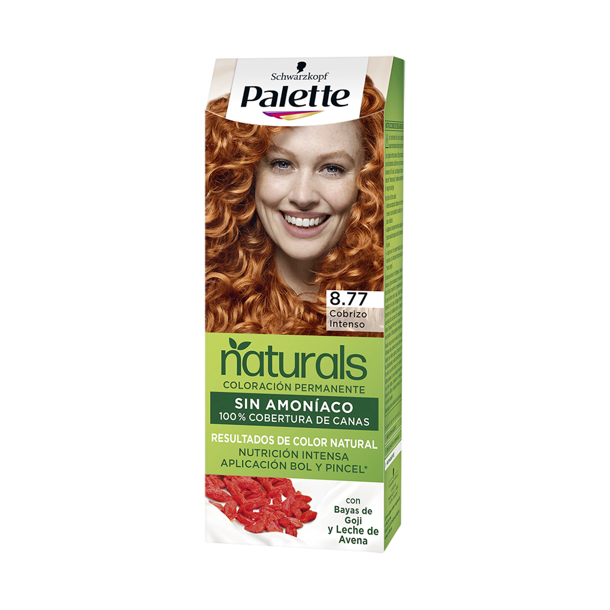 Tinte Permanente Sin Amoníaco Naturals Palette Tonos Cobrizos/Rojos 0