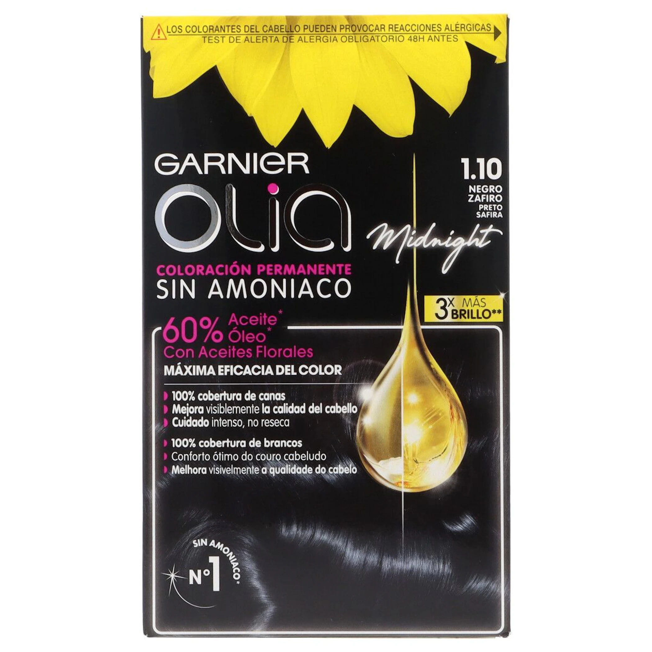 Tinte Permanente Sin Amoníaco Garnier Olia Tonos Castaños 0