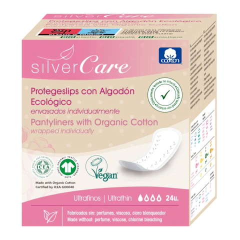 Protegeslips Eco Silvercare 24 Uds