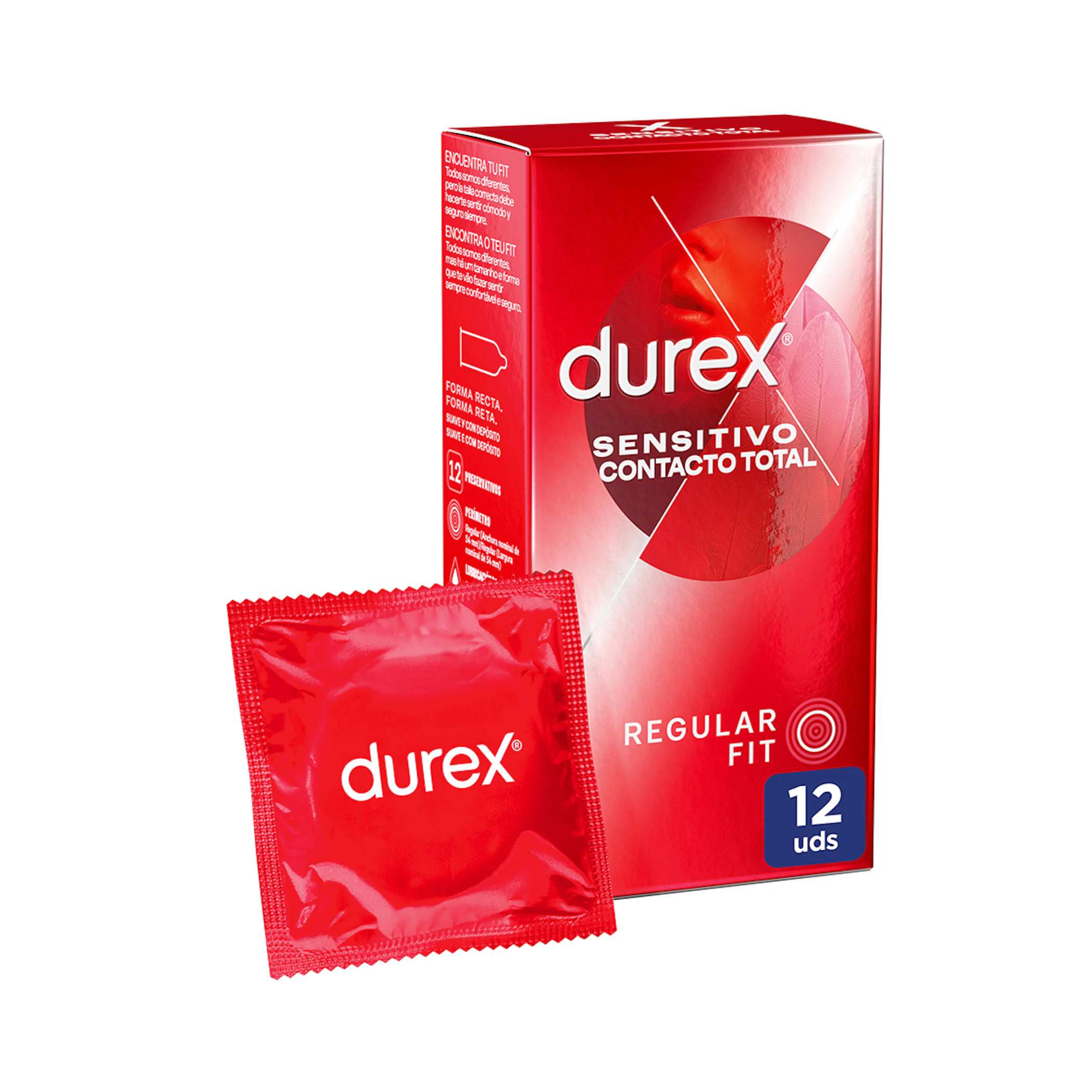 Preservativos Sensitivo Contacto Total Durex 12 Uds 0